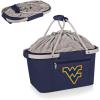 PICNIC TIME NCAA West Point Black Knights Metro Shopping Basket – Insulated Picnic Basket – Collapsible Market Basket – Utility Tote Cooler Bag(West Virginia Mountaineers)