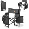 PICNIC TIME NCAA Army Black Knights Fusion Camping Chair with Side Table and Soft Cooler – Beach Chair for Adults – Lawn Chair