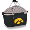 PICNIC TIME NCAA West Point Black Knights Metro Shopping Basket – Insulated Picnic Basket – Collapsible Market Basket – Utility Tote Cooler Bag(Iowa Hawkeyes)