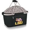 PICNIC TIME NCAA West Point Black Knights Metro Shopping Basket – Insulated Picnic Basket – Collapsible Market Basket – Utility Tote Cooler Bag(LSU Tigers)