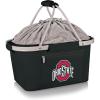 PICNIC TIME NCAA West Point Black Knights Metro Shopping Basket – Insulated Picnic Basket – Collapsible Market Basket – Utility Tote Cooler Bag(Ohio State Buckeyes)