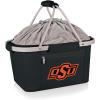 PICNIC TIME NCAA West Point Black Knights Metro Shopping Basket – Insulated Picnic Basket – Collapsible Market Basket – Utility Tote Cooler Bag(Oklahoma State Cowboys)