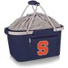 PICNIC TIME NCAA West Point Black Knights Metro Shopping Basket – Insulated Picnic Basket – Collapsible Market Basket – Utility Tote Cooler Bag(Syracuse Orange)
