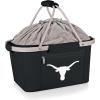 PICNIC TIME NCAA West Point Black Knights Metro Shopping Basket – Insulated Picnic Basket – Collapsible Market Basket – Utility Tote Cooler Bag(Texas Longhorns)