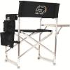 PICNIC TIME NCAA West Point Black Knights Sports Chair with Side Table – Beach Chair – Camp Chair for Adults