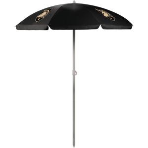 PICNIC TIME NCAA Army Black Knights Outdoor Canopy Sunshade Beach Umbrella 5.5′ – Small Patio Umbrella – Beach Chair Umbrella