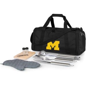 PICNIC TIME NCAA BBQ Kit Cooler Tote with Barbecue & Accessories(Michigan Wolverines)