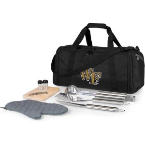 PICNIC TIME NCAA BBQ Kit Cooler Tote with Barbecue & Accessories(Wake Forest Demon Deacons)