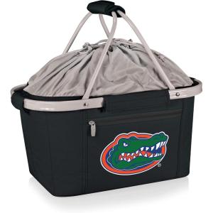 PICNIC TIME NCAA West Point Black Knights Metro Shopping Basket – Insulated Picnic Basket – Collapsible Market Basket – Utility Tote Cooler Bag(Florida Gators)
