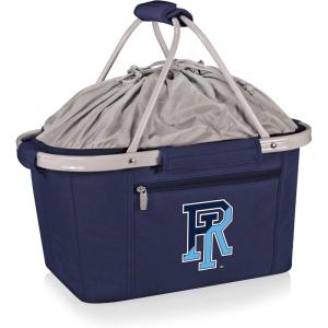 PICNIC TIME NCAA West Point Black Knights Metro Shopping Basket – Insulated Picnic Basket – Collapsible Market Basket – Utility Tote Cooler Bag(Rhode Island Rams)