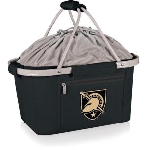 PICNIC TIME NCAA West Point Black Knights Metro Shopping Basket – Insulated Picnic Basket – Collapsible Market Basket – Utility Tote Cooler Bag(West Point Black Knights)