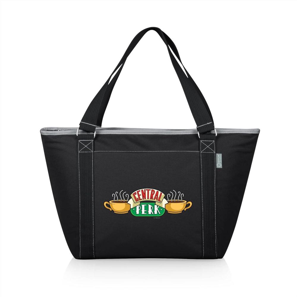 image:imagePICNIC TIME Friends Central Perk Topanga Tote Cooler Bag Insulated Soft Cooler Tote for Picnic Beach Grocery Tailgating 24 Can Capacity Leak Resistant Liner Extra Large Reusable Cooler Bag Black