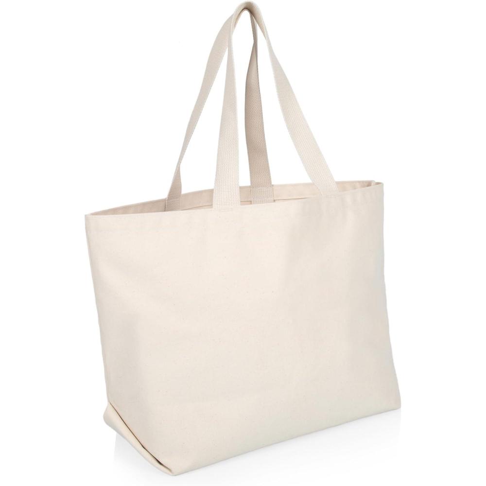 image:imagePICNIC TIME XL Canvas Tote Bag Made in USA Versatile Large Canvas Tote Bag HeavyDuty Oversized Travel Beach Bag with Large Capacity Interior for Picnic and Outdoors White