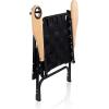 PICNIC TIME Lux Woven Camp Chair, 250 lbs Capacity Outdoor Folding Camping Chair for Adults with Cupholder, Rust-Free Lightweight Aluminum Frame, and Sturdy Webbing Design for Comfort (Black)