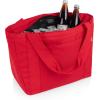 PICNIC TIME Topanga Cooler 2.0 Tote Bag, Versatile Insulated Cooler Bag with 24-Can Capacity, Soft Insulated Tote with Water-Resistant Interior Liner, Long Straps, and Exterior Pocket, (Black)(Red)