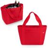 PICNIC TIME Topanga Cooler 2.0 Tote Bag, Versatile Insulated Cooler Bag with 24-Can Capacity, Soft Insulated Tote with Water-Resistant Interior Liner, Long Straps, and Exterior Pocket, (Black)(Red)