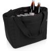 PICNIC TIME Topanga Cooler 2.0 Tote Bag, Versatile Insulated Cooler Bag with 24-Can Capacity, Soft Insulated Tote with Water-Resistant Interior Liner, Long Straps, and Exterior Pocket, (Black)(Black)