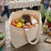 PICNIC TIME XL Canvas Tote Bag Made in USA, Versatile Large Canvas Tote Bag, Heavy-Duty Oversized Travel Beach Bag with Large Capacity Interior for Picnic and Outdoors, (White)