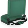 Picnic TIME Gridiron Stadium Seat with Back Support, Folding Bleacher Chairs with Back and Cushion, Thick Padded Stadium Seat and Armrest with Carry Straps, and Bleacher Hook Feature, (Blue)(Green)