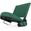 Picnic TIME Gridiron Stadium Seat with Back Support, Folding Bleacher Chairs with Back and Cushion, Thick Padded Stadium Seat and Armrest with Carry Straps, and Bleacher Hook Feature, (Blue)(Green)