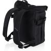 Picnic TIME Tarana Roll-Top Insulated Backpack, Modern Backpack Cooler with 32-Can Capacity, Fully Insulated Outdoor Bag with Water Resistant Interior, Pockets, Straps, (Halo Gray)(Carbon Black)