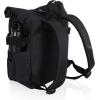 Picnic TIME Tarana Roll-Top Insulated Backpack, Modern Backpack Cooler with 32-Can Capacity, Fully Insulated Outdoor Bag with Water Resistant Interior, Pockets, Straps, (Halo Gray)(Carbon Black)