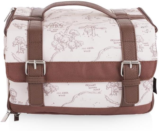 image:imagePicnic TIME Disney Winnie The Pooh Insulated Lunch Bag Reusable Soft Lunch Tote with Picnic Set Portable Lunch Box for Work Commute Travel Winnie The Pooh PatternDisney Winnie the Pooh Beige