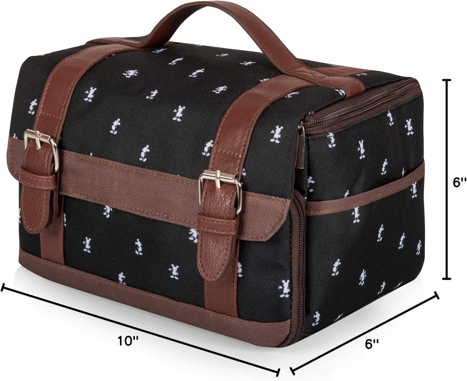 image:imagePicnic TIME Disney Winnie The Pooh Insulated Lunch Bag Reusable Soft Lunch Tote with Picnic Set Portable Lunch Box for Work Commute Travel Winnie The Pooh PatternDisney Mickey Mouse Mickey Mouse Pattern
