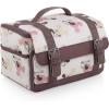 Picnic TIME Disney Winnie The Pooh Insulated Lunch Bag, Reusable Soft Lunch Tote with Picnic Set, Portable Lunch Box for Work, Commute Travel, (Winnie The Pooh Pattern)(Disney Minnie Mouse – Beige with Vintage Pink Sketch)
