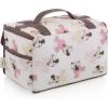 Picnic TIME Disney Winnie The Pooh Insulated Lunch Bag, Reusable Soft Lunch Tote with Picnic Set, Portable Lunch Box for Work, Commute Travel, (Winnie The Pooh Pattern)(Disney Minnie Mouse – Beige with Vintage Pink Sketch)