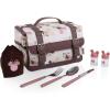 Picnic TIME Disney Winnie The Pooh Insulated Lunch Bag, Reusable Soft Lunch Tote with Picnic Set, Portable Lunch Box for Work, Commute Travel, (Winnie The Pooh Pattern)(Disney Minnie Mouse – Beige with Vintage Pink Sketch)