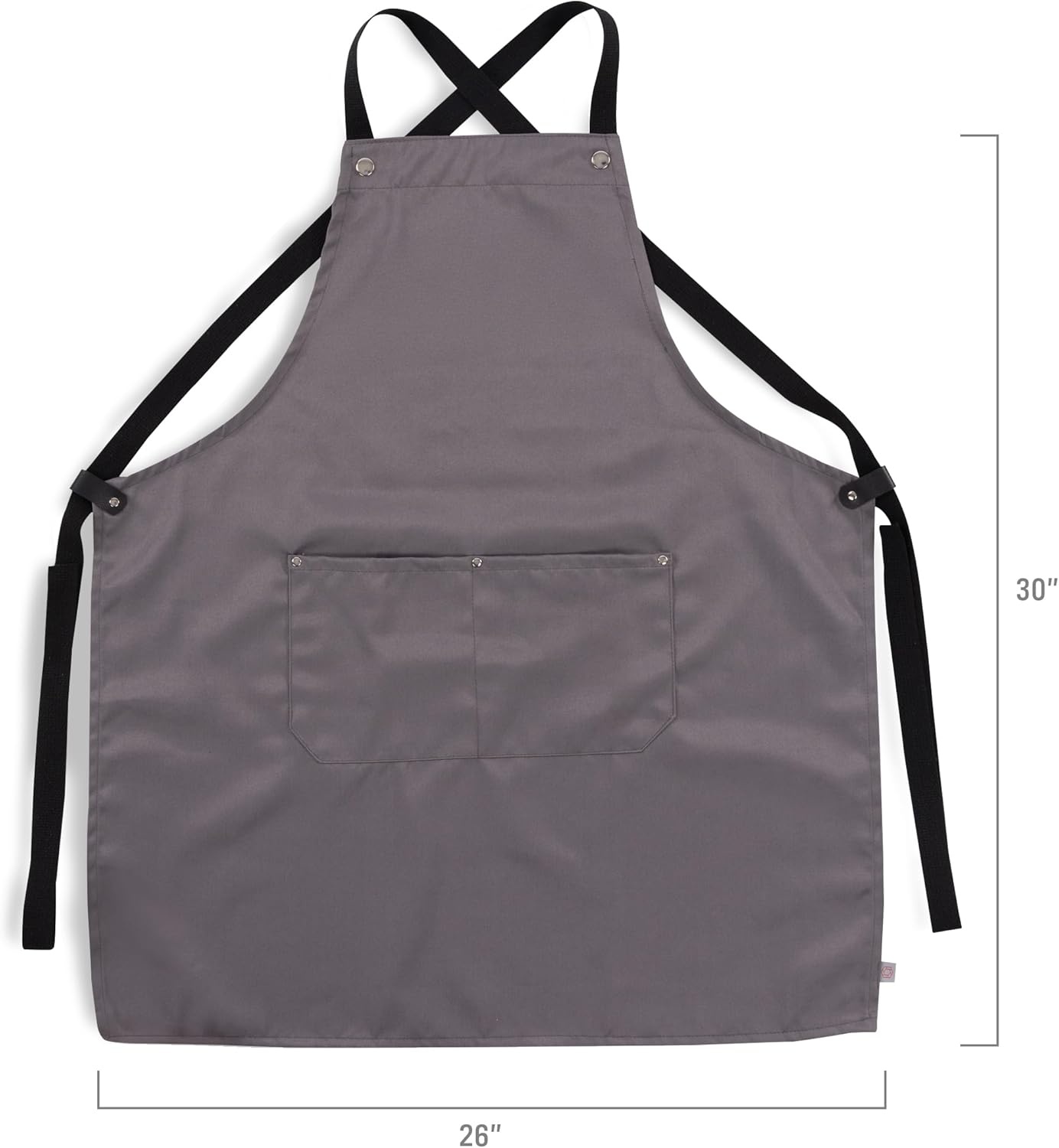 image:imagePICNIC TIME Premium BBQ Apron ProfessionalGrade Kitchen Apron for Men and Women with Waterproof Cotton Fabric 2 Storage Pockets and Adjustable Straps for Comfort Gray