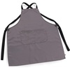 PICNIC TIME Premium BBQ Apron, Professional-Grade Kitchen Apron for Men and Women with Waterproof Cotton Fabric, 2 Storage Pockets, and Adjustable Straps for Comfort, (Gray)